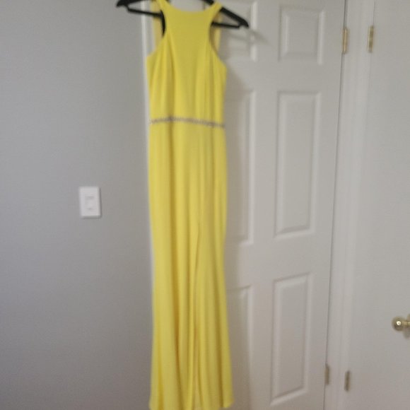 Canary Yellow Evening Gown - Picture 3 of 6